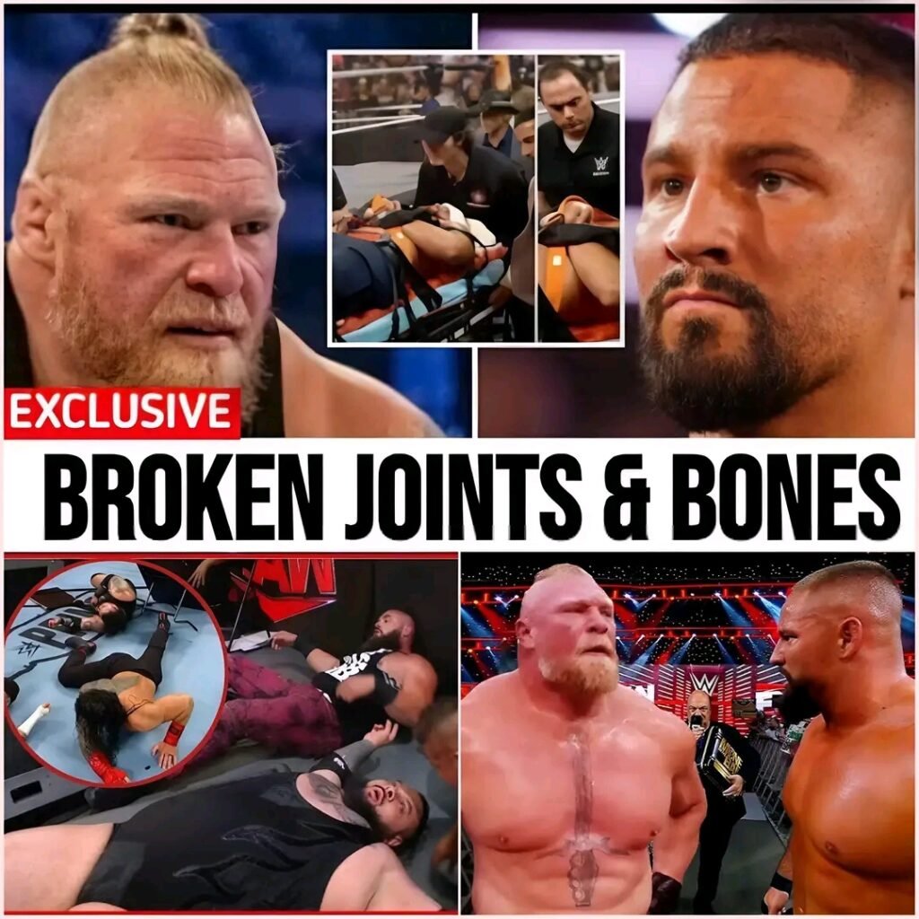 BROCK LESNAR BRUTALLY WRECKS BRON BREAKER IMMEDIATELY AFTER HE RETURNED