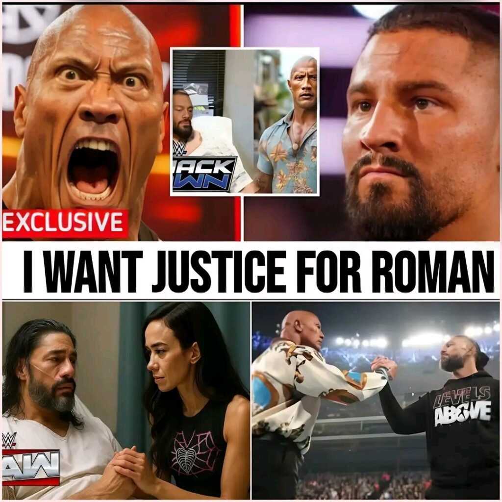 THE ROCK BREAKS SILENCE AFTER ROMAN REIGNS’ HOSPITALIZATION