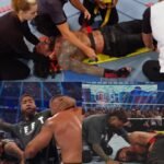 Roman Reigns got destroyed by Bronson Reed & Bron Breakker  I guess we ain’t seeing Roman for a while now..