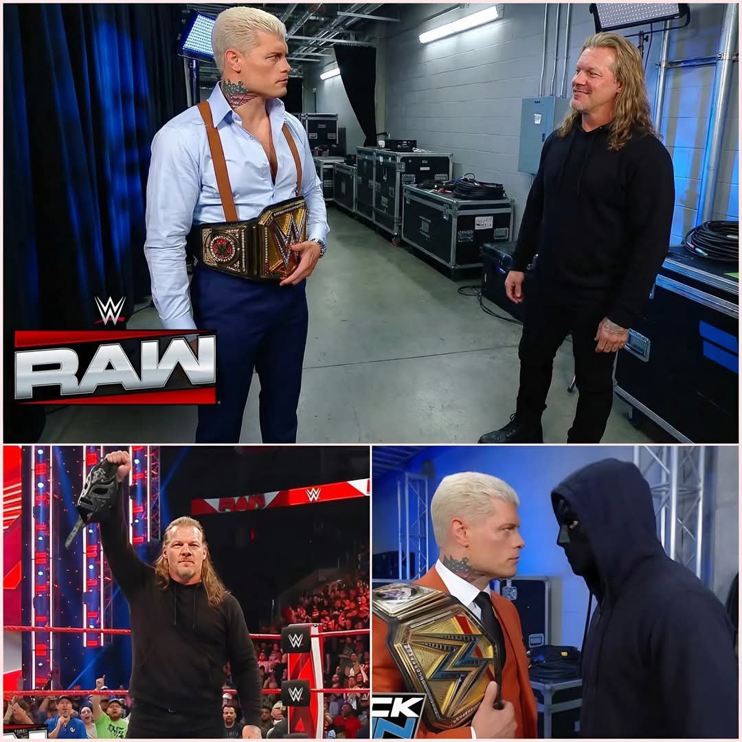 Chris Jericho MEETS Cody Rhodes Backstage After REVEALED as Mystery Man at WWE Raw!