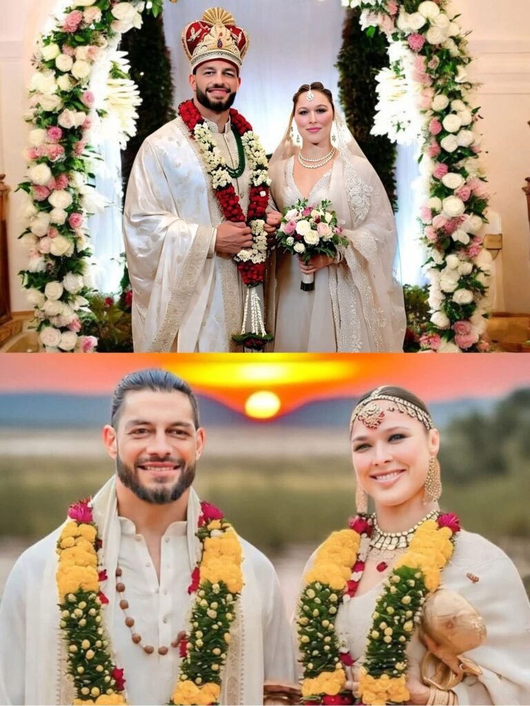 Roman Reigns ❣️ with Ronda Rousey ❤️💐🌺