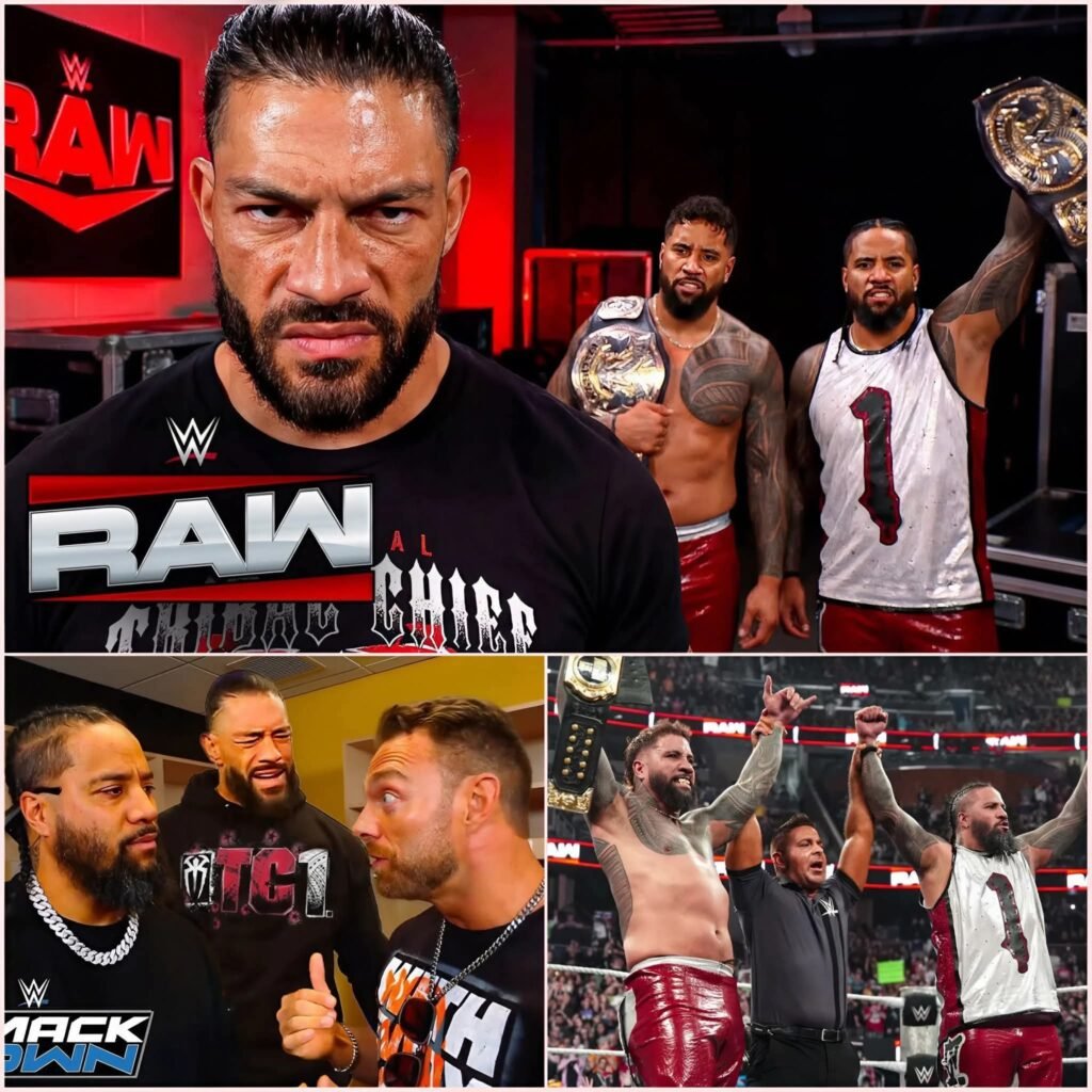 Roman Reigns Sends Chilling Warning to The Usos After Historic 9th Tag Title Win on RAW