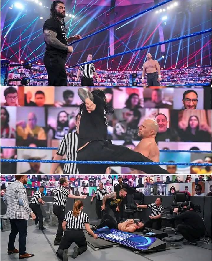 On this day ☝️ Roman Reigns decisively defeated Adam Pearce, demonstrating his dominance as the Tribal Chief.