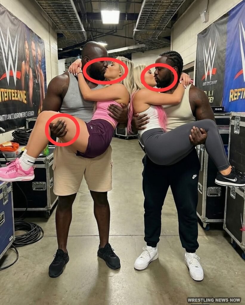 Liv Morgan & Omos + Alexa Bliss & Oba Femi New WWE Couples as Dominik Mysterio & Charlotte Flair Look On