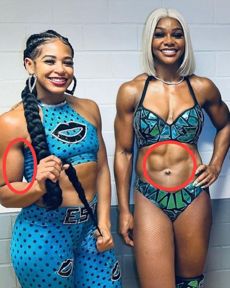 Jade Cargill is so happy with Bianca Belair😍