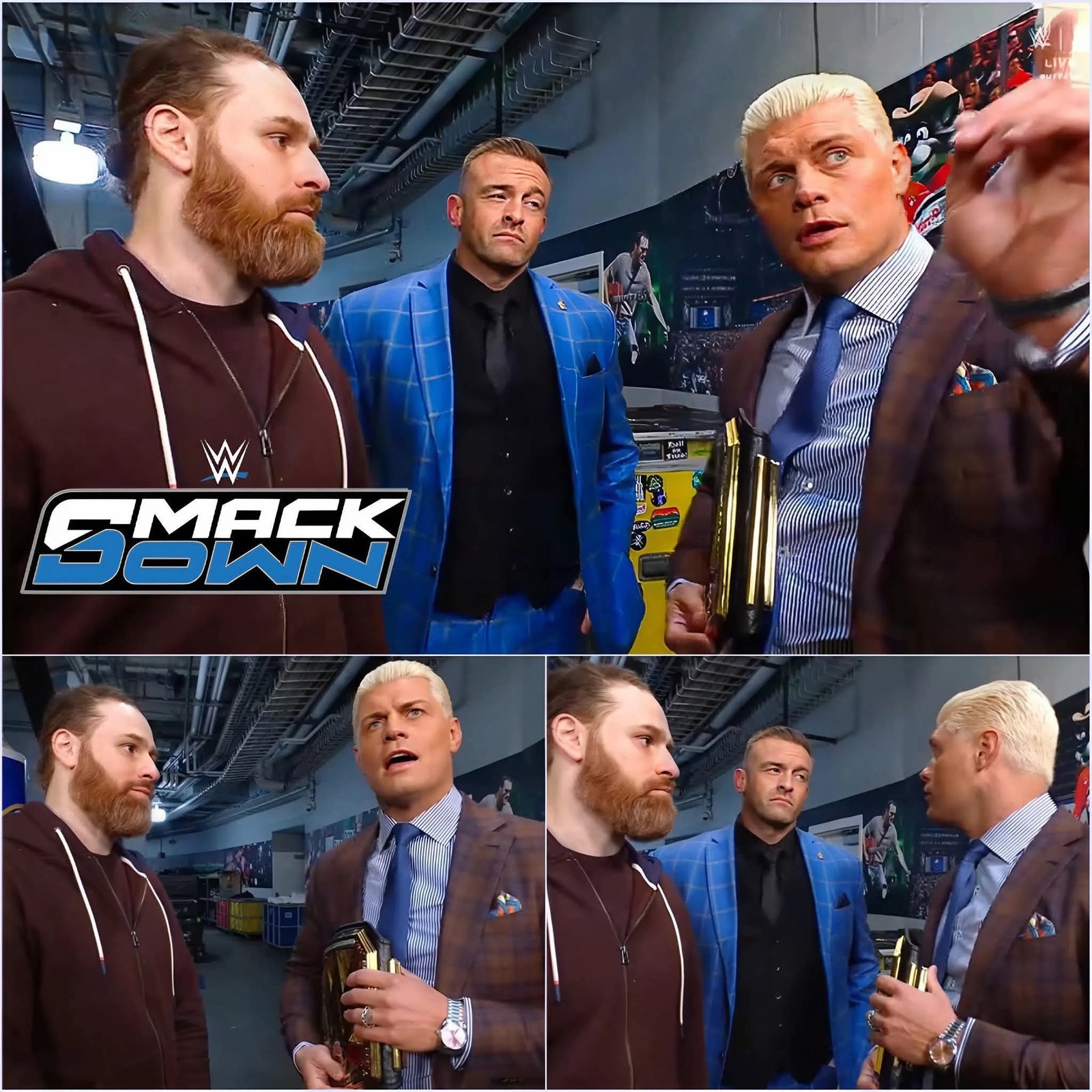 🚨 Cody Rhodes Confronts Sami Zayn Backstage on WWE SmackDown