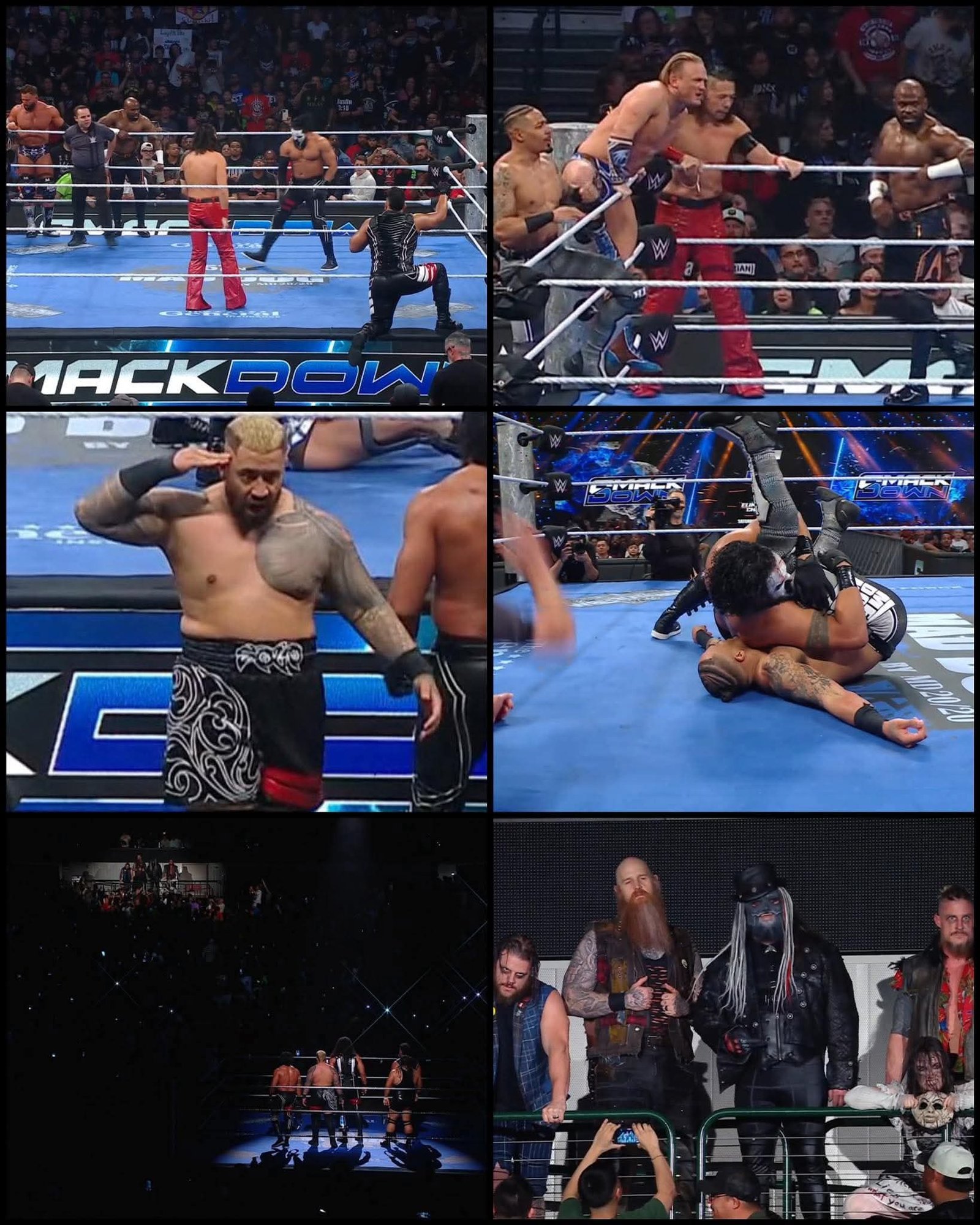 Tama Tonga pins Melo for the win. Post-Match: The lights go out, and the Wyatt Sicks are in the stands. Match Rating: ⭐️⭐️⭐️.5 (3.5 out of 5) That was an extremely fun match. Almost everyone got a chance to showcase themselves. Tama pinning Melo likely means we’re getting that United States Championship match down the line. I’m not sure about a Wyatts–MFT feud, though. They desperately need something interesting to make this feud work.