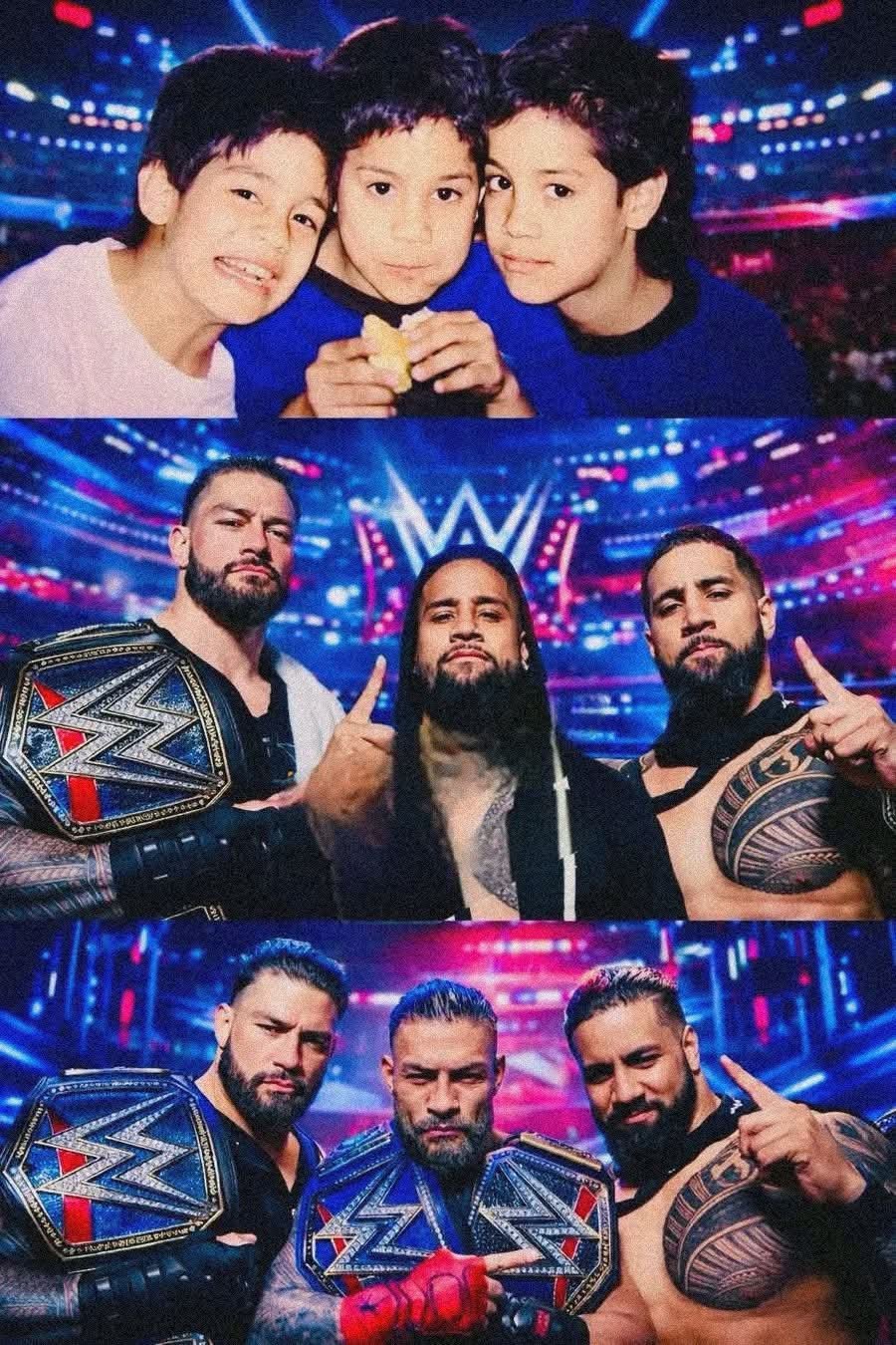 From backyard dreams to WrestleMania lights. ☝️🩸