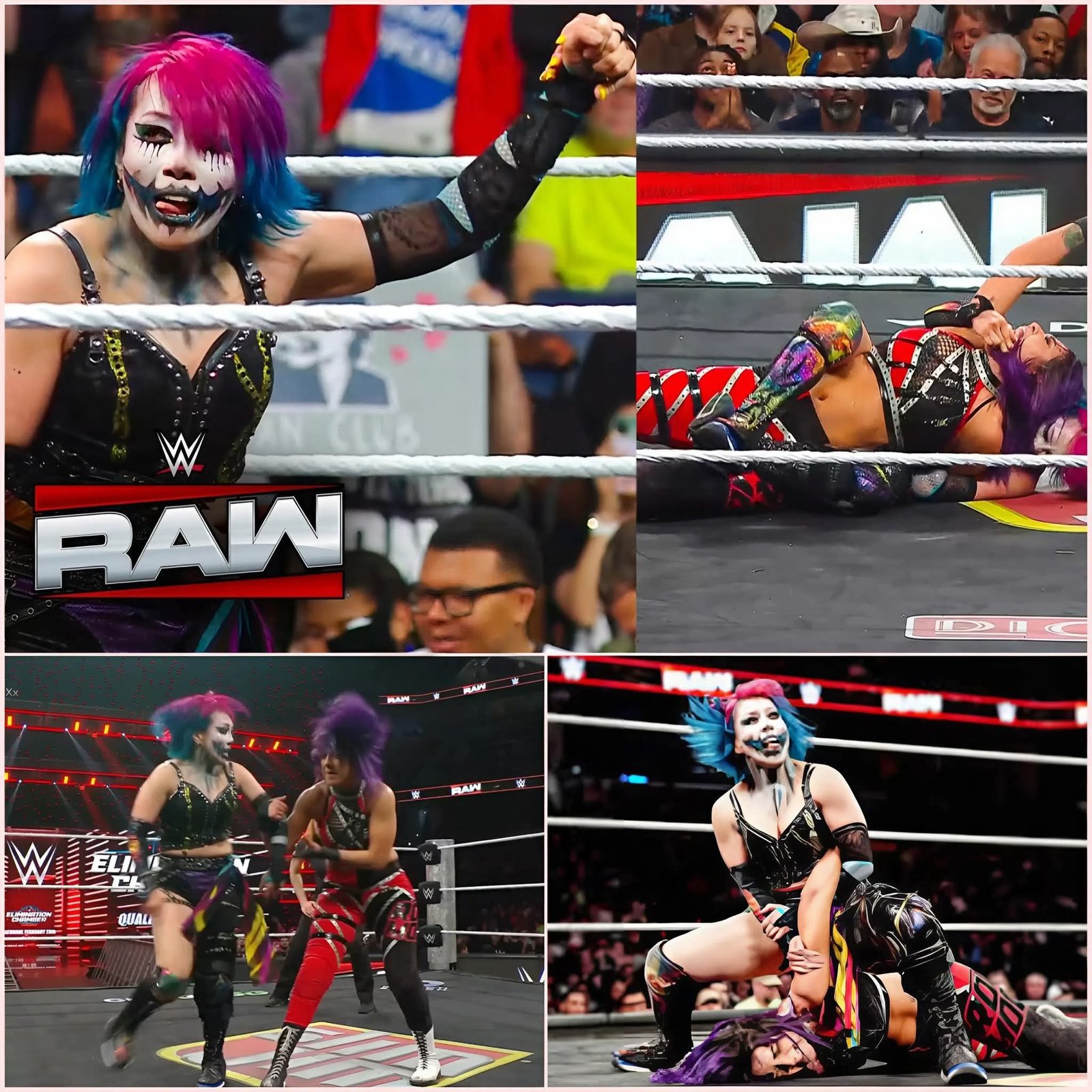 ASUKA Taps Out Bayley! Elimination Chamber Qualifier CHAOS on Raw