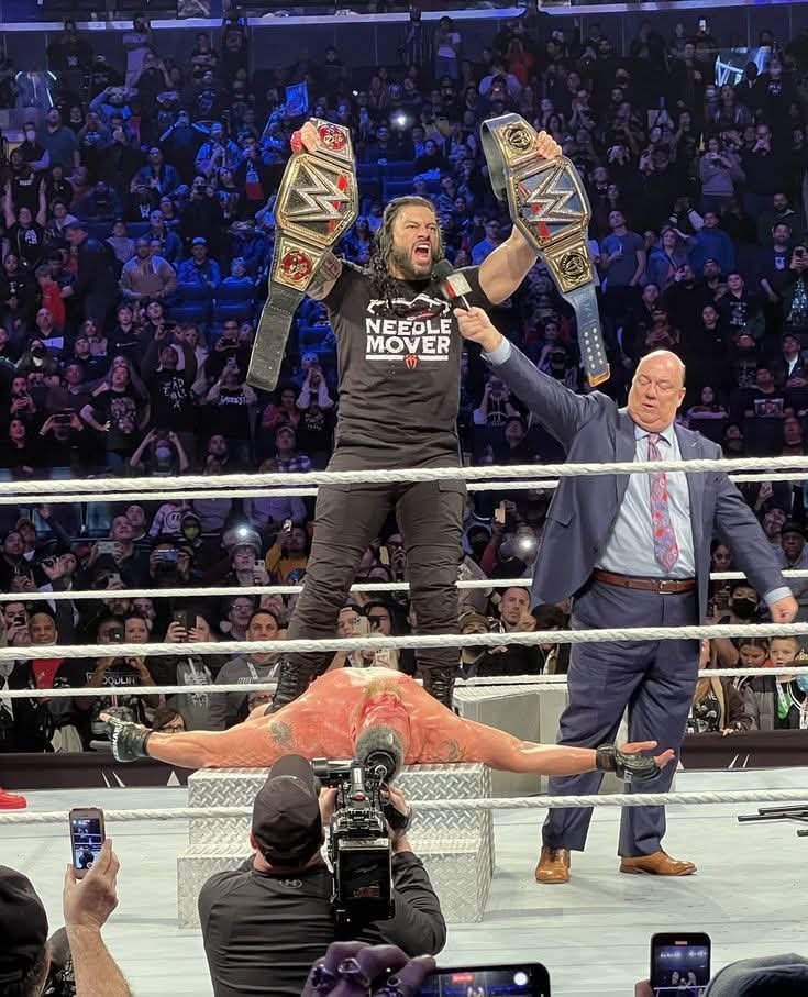 Double Champion. One Tribal Chief. 👑🔥 Roman Reigns standing tall with both titles, proving he runs WWE! ☝️ Real fans show love ❤️ Like 👍 Comment 💬 Share 🔁 Follow ✅ Send a ⭐ Star Gift and Subscribe to support the page and join the true Roman Reigns fan family! 💪🔥