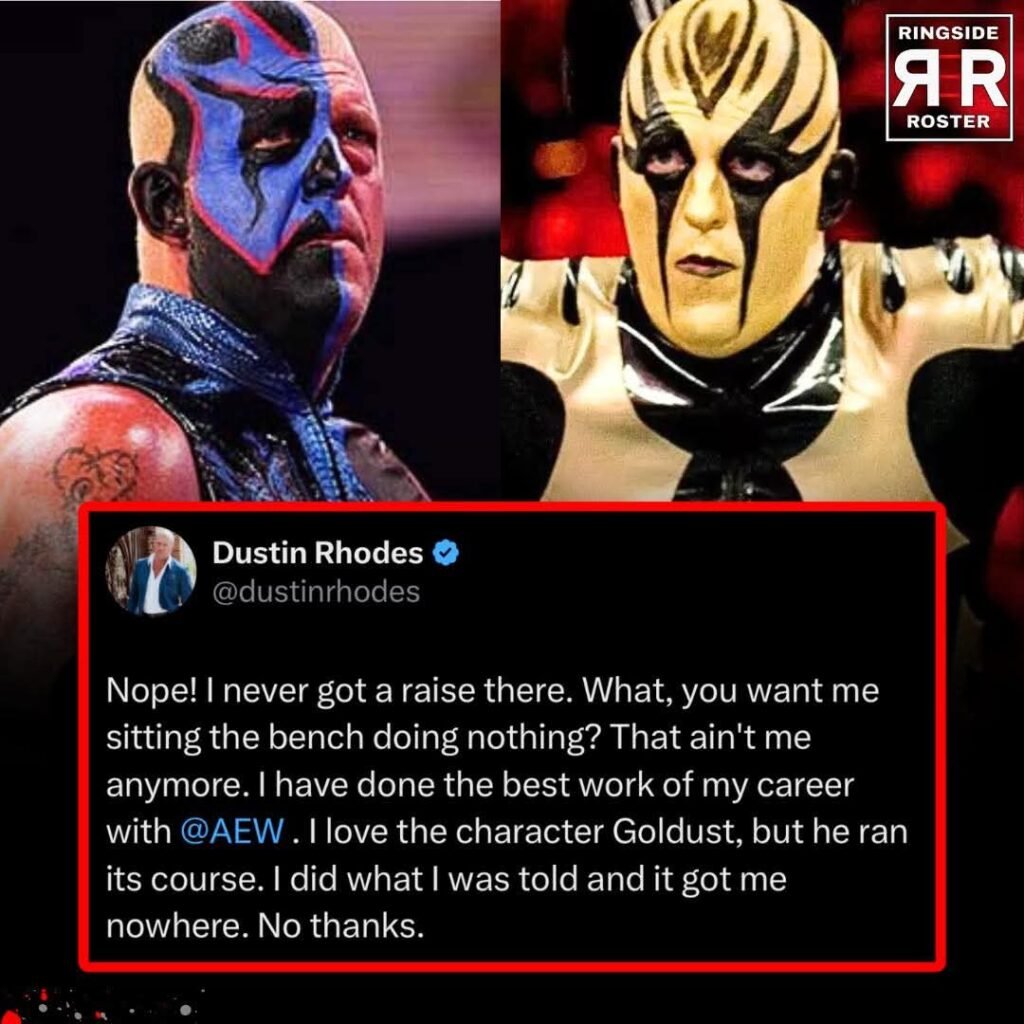 Dustin Rhodes (Goldust) says he will NEVER return to WWE and refuses to sit in catering anymore 👀🚨