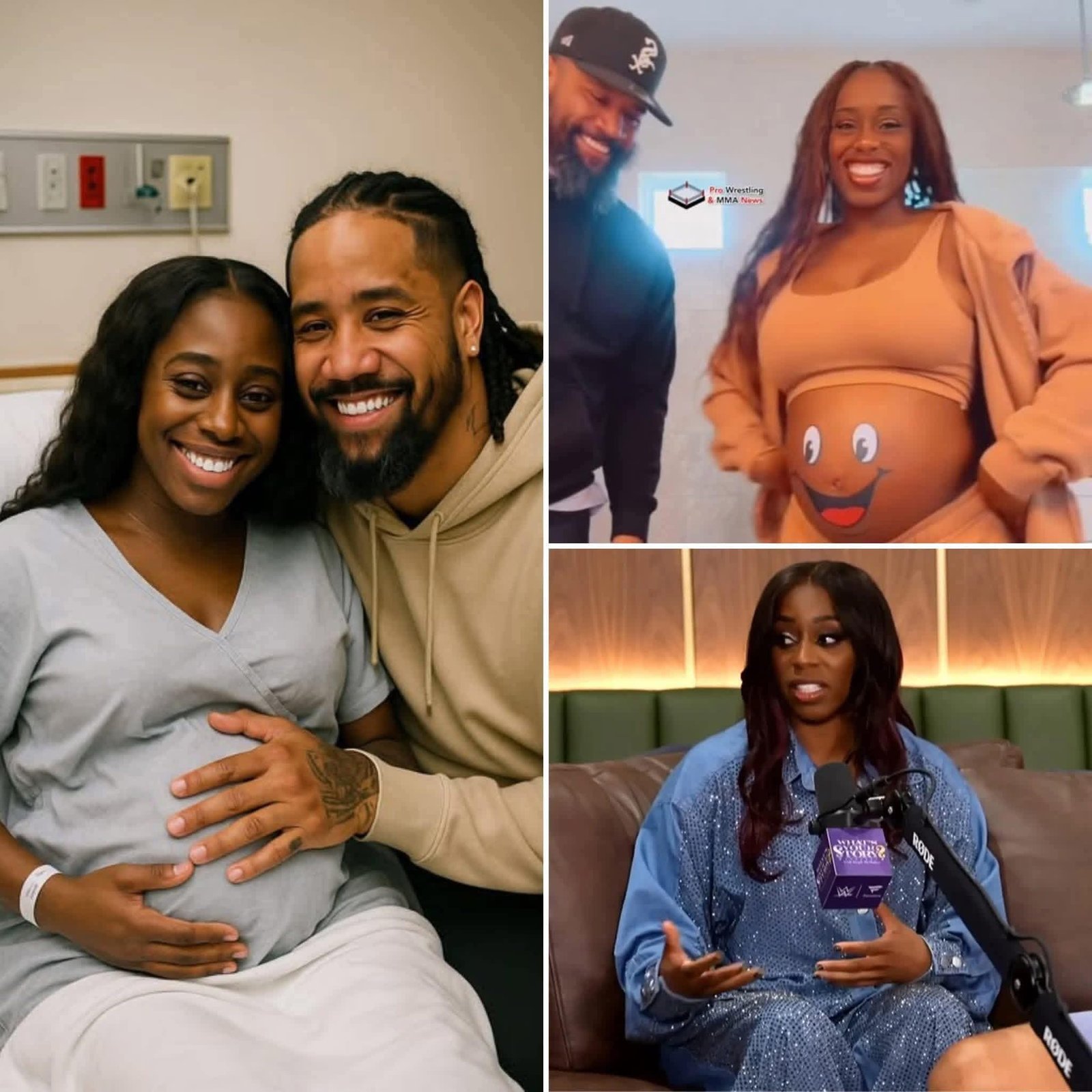 WWE star Naomi, currently pregnant with the couple’s first baby boy, is resting at home due to complications . Her husband Jimmy Uso has been absent from WWE TV for personal reasons to care for her . The baby is due in April 2026, and Jimmy aims to win his first singles title around that time . Make the article,400 word