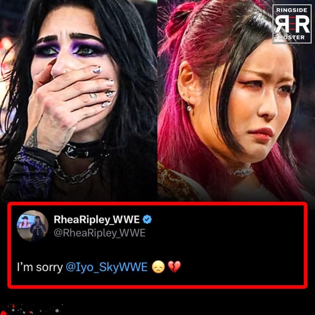 Rhea Ripley apologizes to Iyo Sky after losing the Women’s Tag Team Championships on SmackDown 💔