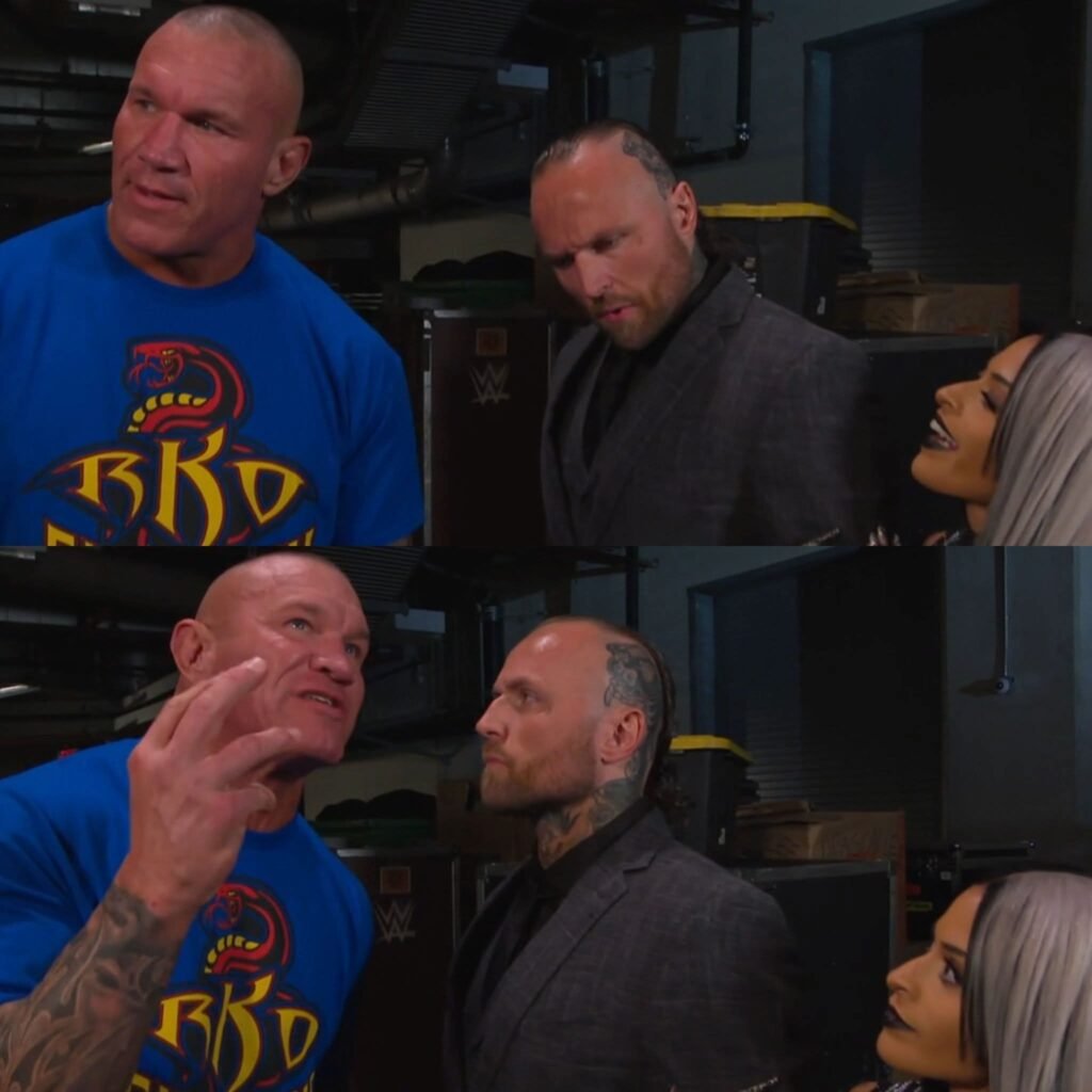 Aleister Black to Randy: “I wonder if the black mass woke up something inside of you.”