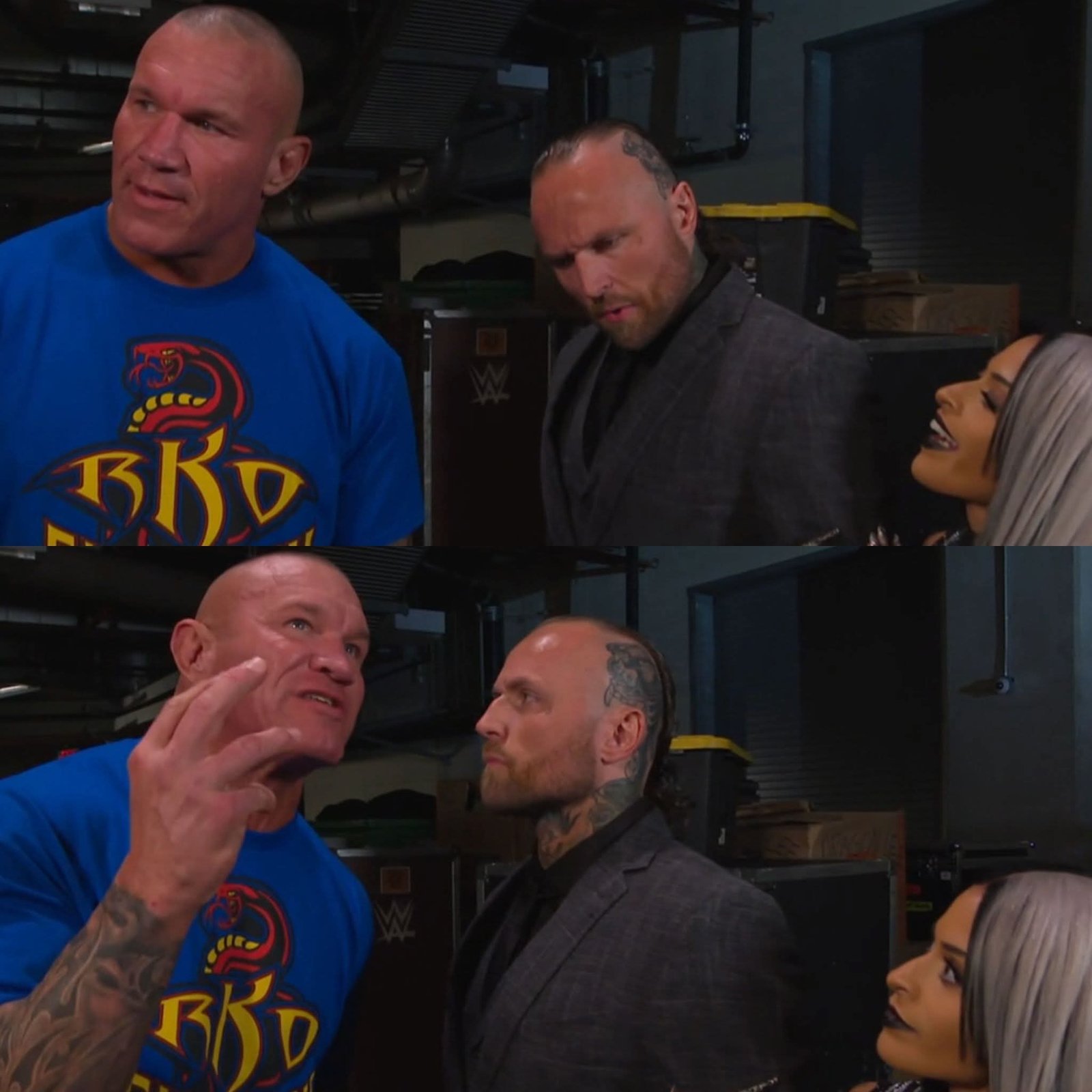 Aleister Black to Randy: “I wonder if the black mass woke up something inside of you.”