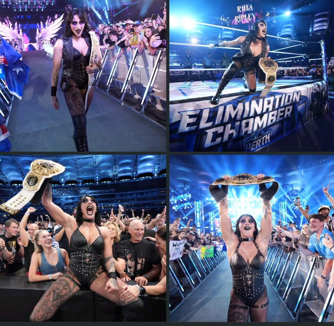 Rhea Ripley successfully defended the Women’s World Championship 2 years ago at Elimination Chamber in her home country of Australia!