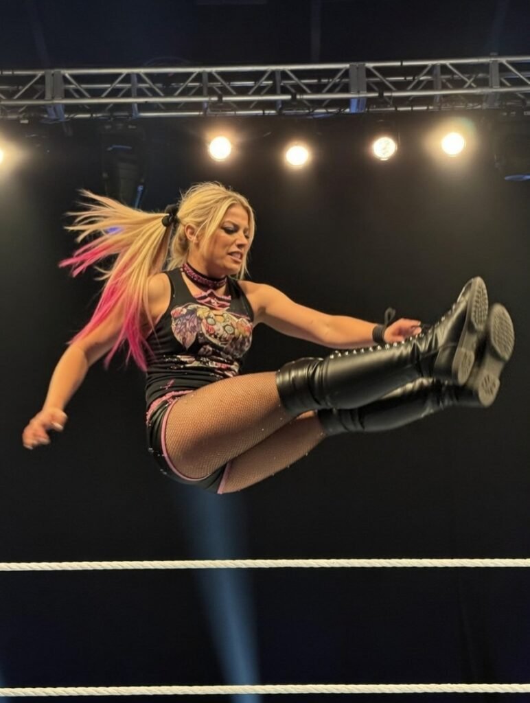 Alexa Bliss looked so strong at the latest house show😍