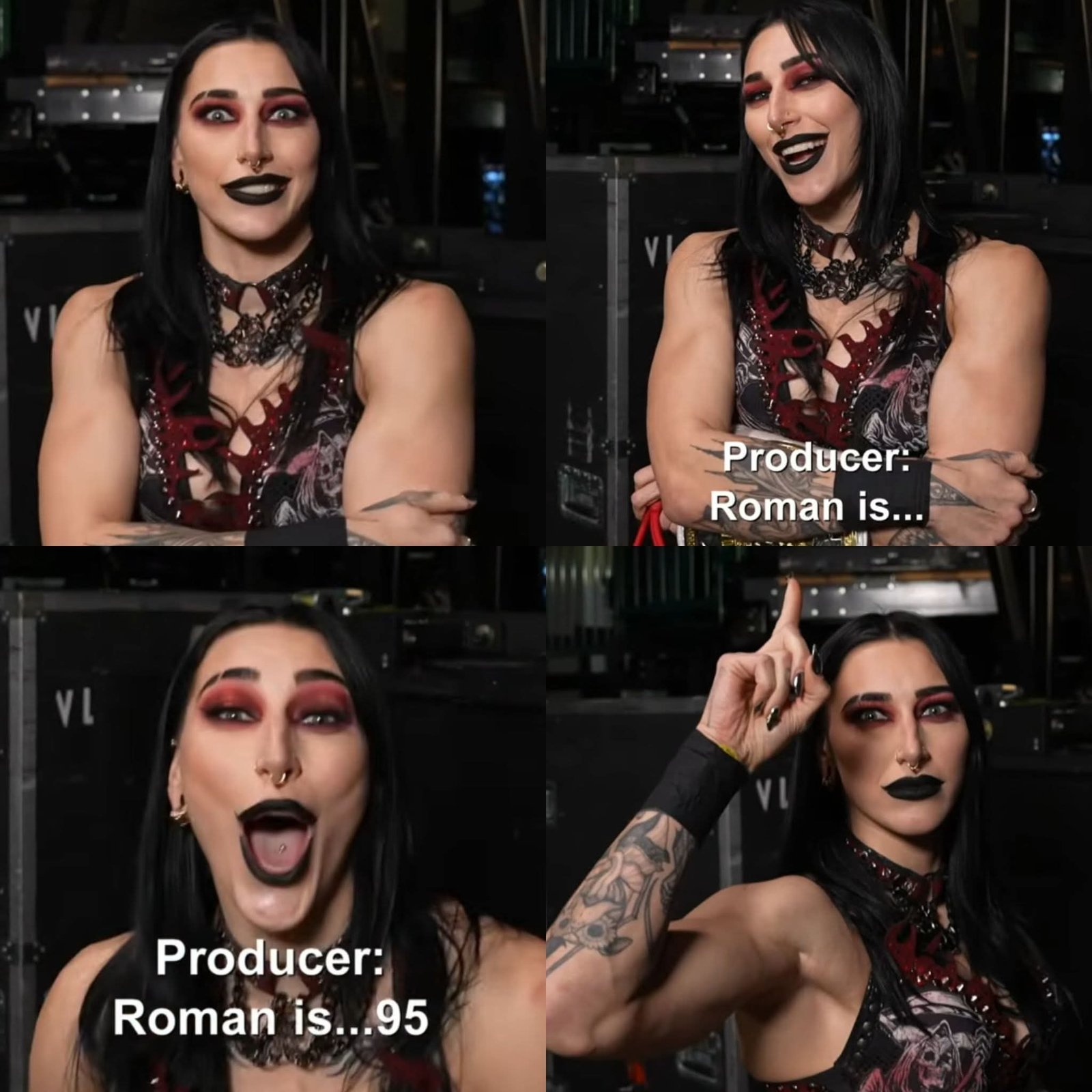 Rhea Ripley was so happy when she found out that her WWE 2K26 ratings is higher than Roman Reigns’ ratings.