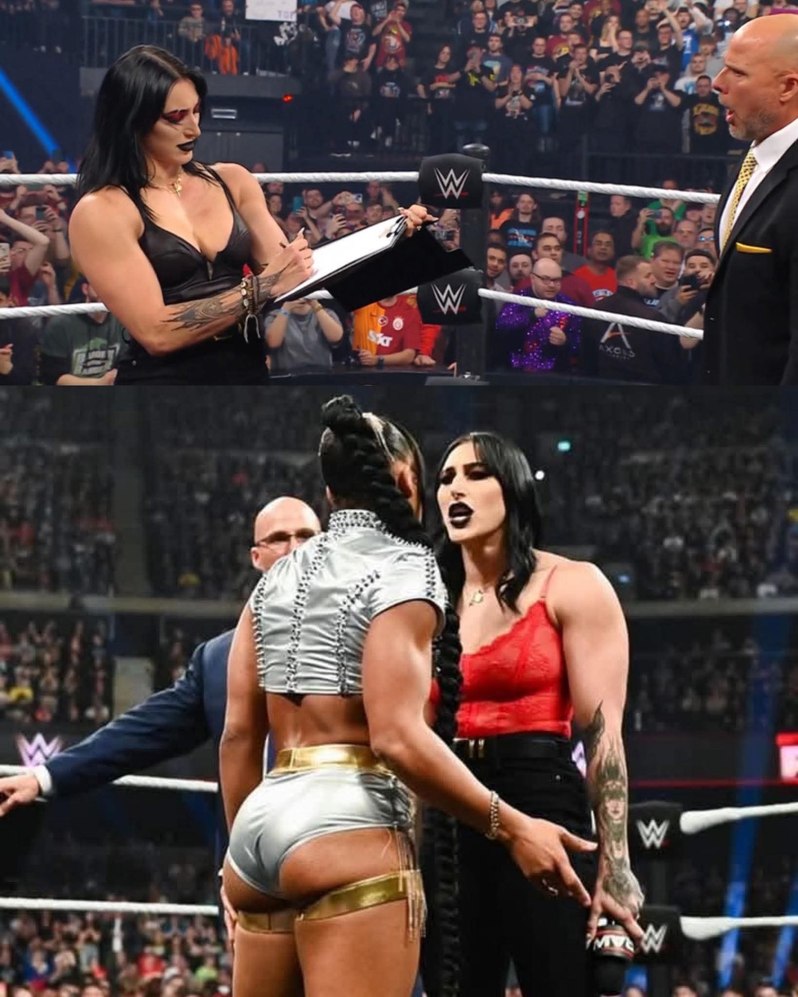 WWE has a chance to do the FUNNIEST THING and have Bianca Belair come out and sign Rhea Ripley’s contract for Wrestlemania even though she has absolutely NO RIGHT TO and force her way into a Triple Threat match just like Rhea did to her last year 😂 #KungMugen