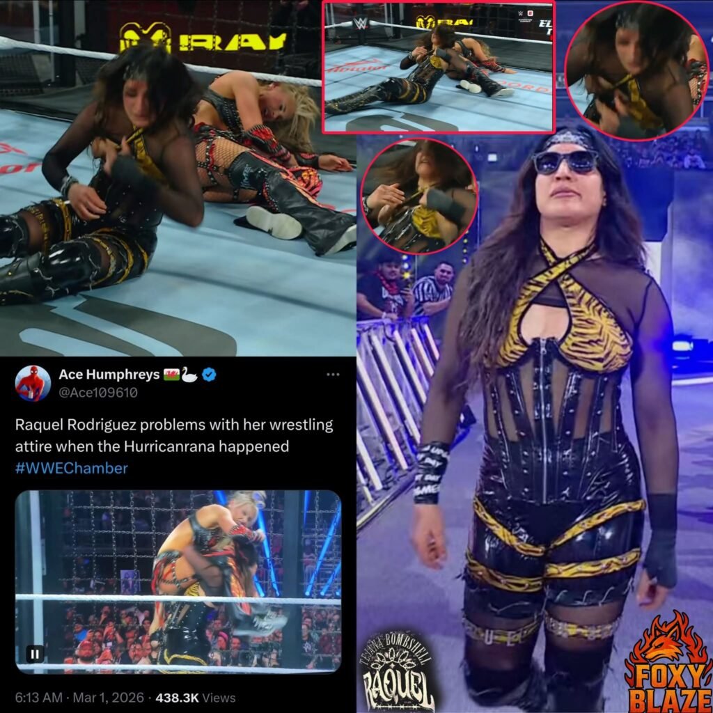 Raquel Rodriguez suffers a wardrobe malfunction at Elimination Chamber 2026 WWE fails to censor unfortunate mishap
